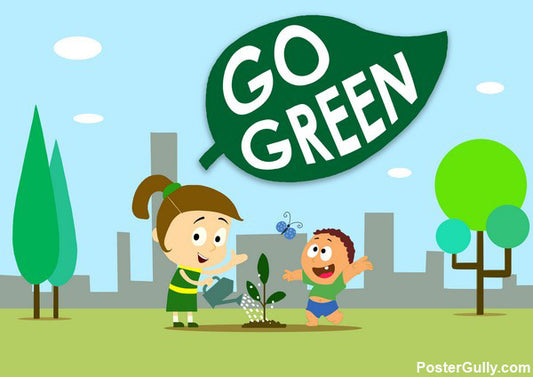 Wall Art, Go Green Artwork