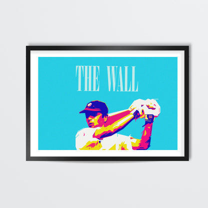 THE WALL DRAWID CRICKET INDIA WORLD CUP  Wall Art
