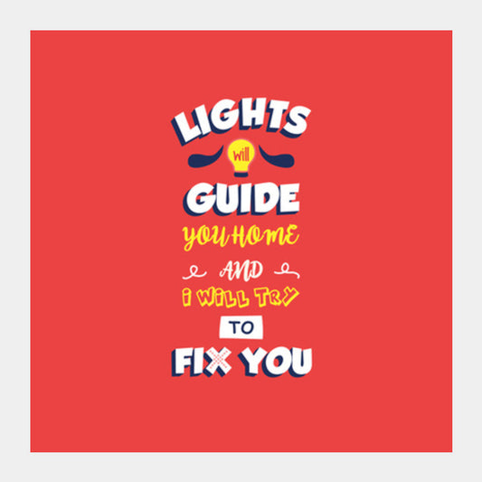 Coldplay Fix You Square Art Prints