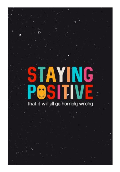 PosterGully Specials, Staying Positive Wall Art