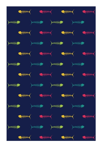 Dry Fish Pattern Wall Art