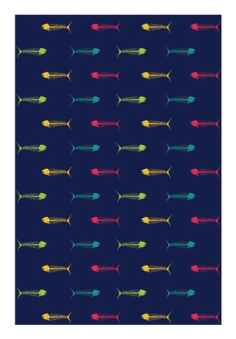 Dry Fish Pattern Wall Art