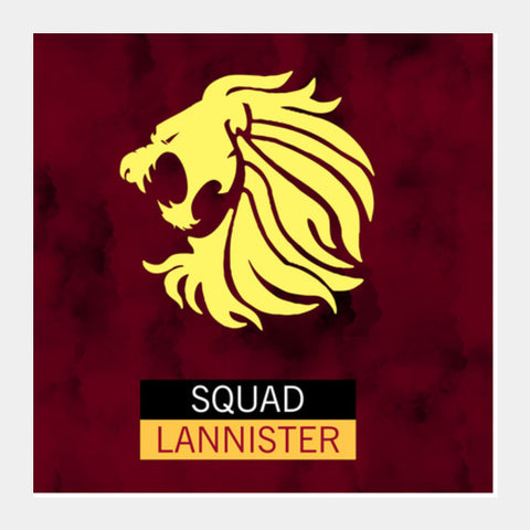 Squad Lannister  Game Of Thrones  Square Art Prints PosterGully Specials