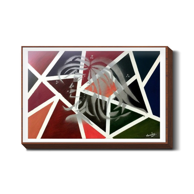 Confidence | Woman | Abstract - Oil & Spray Painting Wall Art