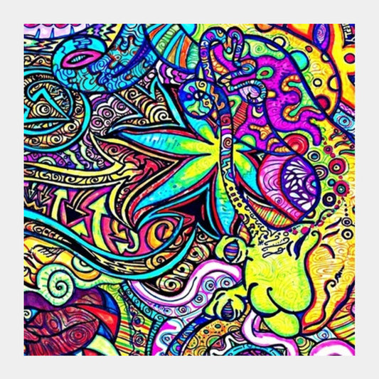 Trippy Square Art Prints