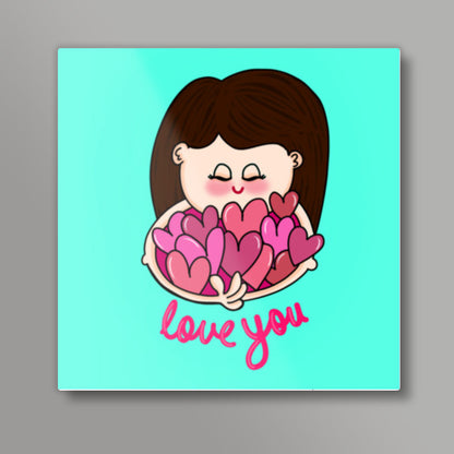 Love You Square Art Prints