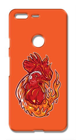 Rooster On Fire Google Pixel XL Cases
