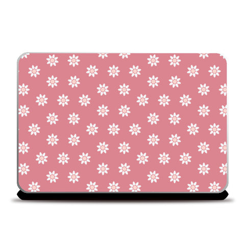 Light Pink Floral Laptop Skins