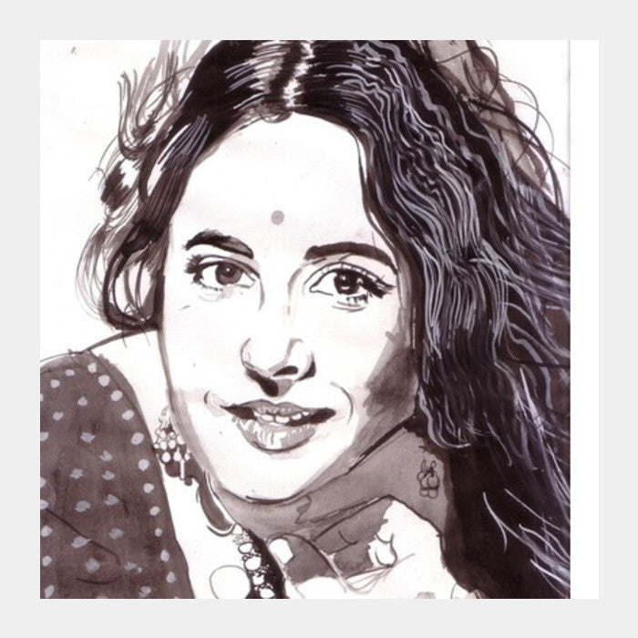 Square Art Prints, Vidya Balan woos in a traditional avatar Square Art Prints