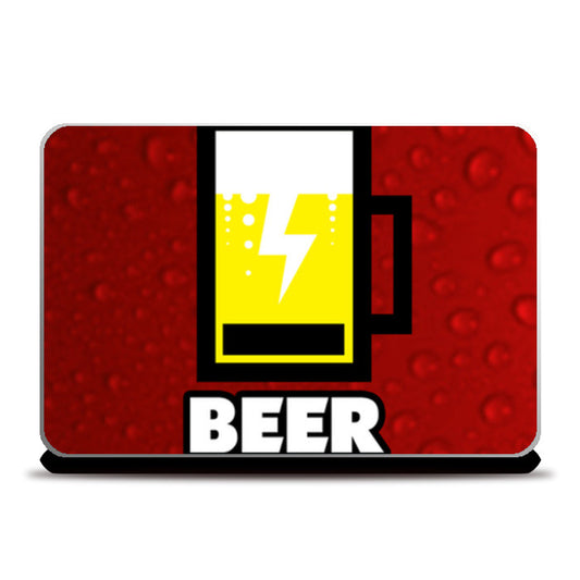 Laptop Skins, Beer Charged Red Laptop Skins