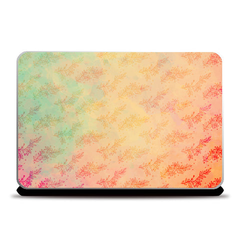 Water Colour Floral Print Laptop Skins