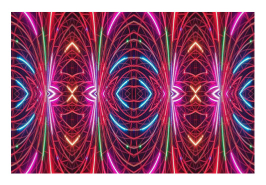 Festive Fractal Abstract Colorful Lines Digital Art Graphic Illustration Background  Art PosterGully Specials