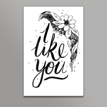 I like you Valentines Wall Art