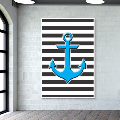 Stripes Anchor Wall Art