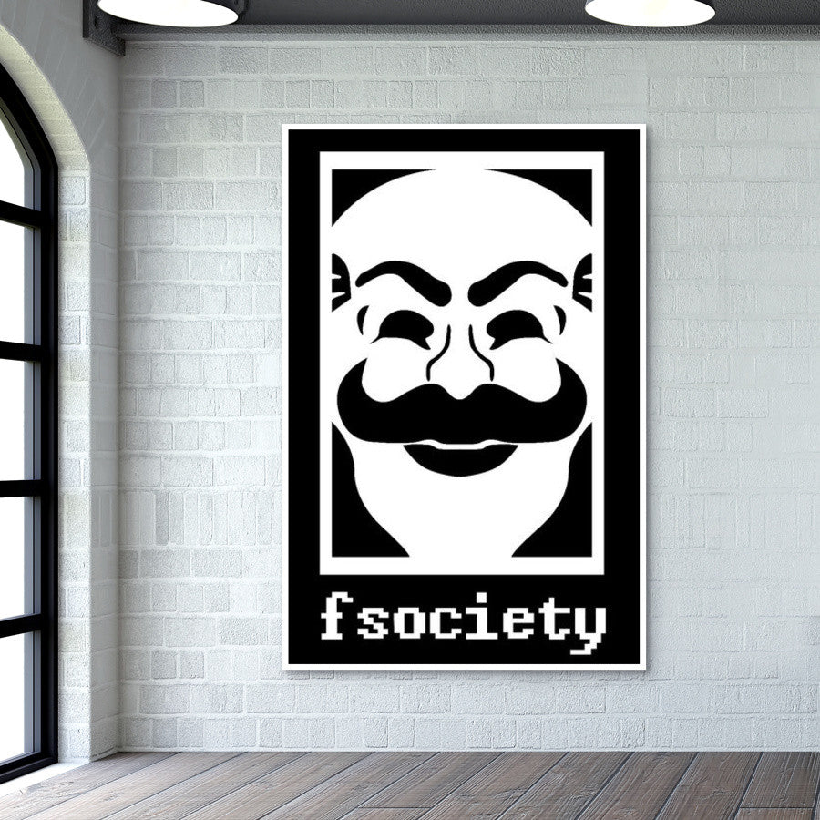 Fsociety Mr Robot Wall Art