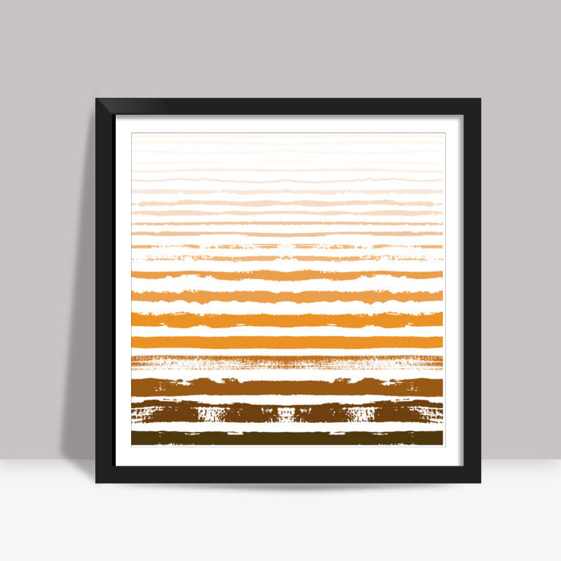 Uneven Stripes Square Art Prints