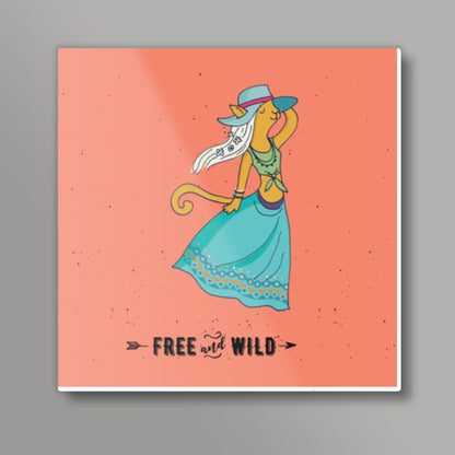 Free & Wild #BohemianLove Square Art Prints