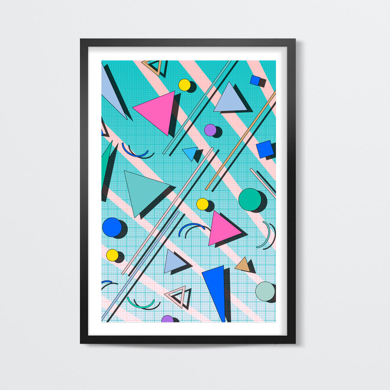 80s pop retro pattern 4 Wall Art