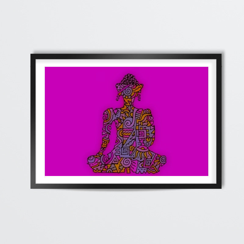 Buddha Zenscrawl Wall Art