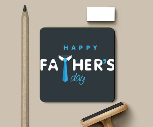 Fathers Day With Tie And Love Symbol | #Fathers Day Special  Coasters