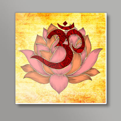 Aum Lotus Square Art Prints