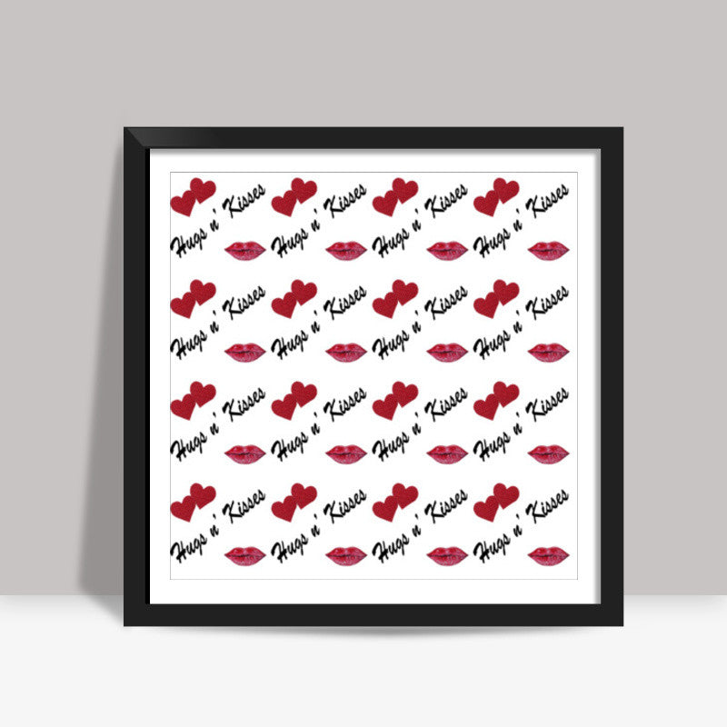 Hugs And Kisses  Square Art Prints