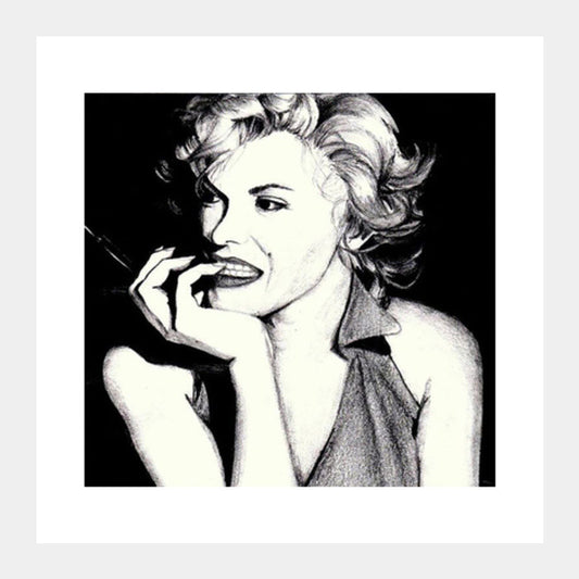 Square Art Prints, Marilyn Monroe Square Art Prints