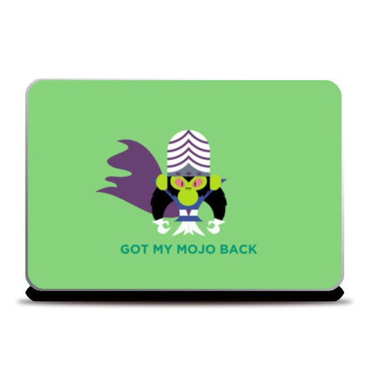 Minimal Retro Cartoon Mojo Jojo Powerpuff Girls Laptop Skins