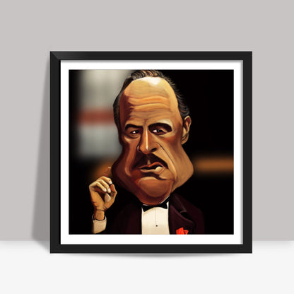 The Godfather | Caricature Square Art Prints