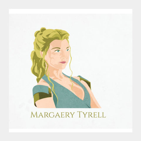 Square Art Prints, Margaery Tyrell Square Art Prints