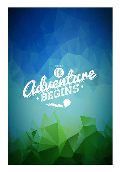 The Adventure Begins. Wall Art