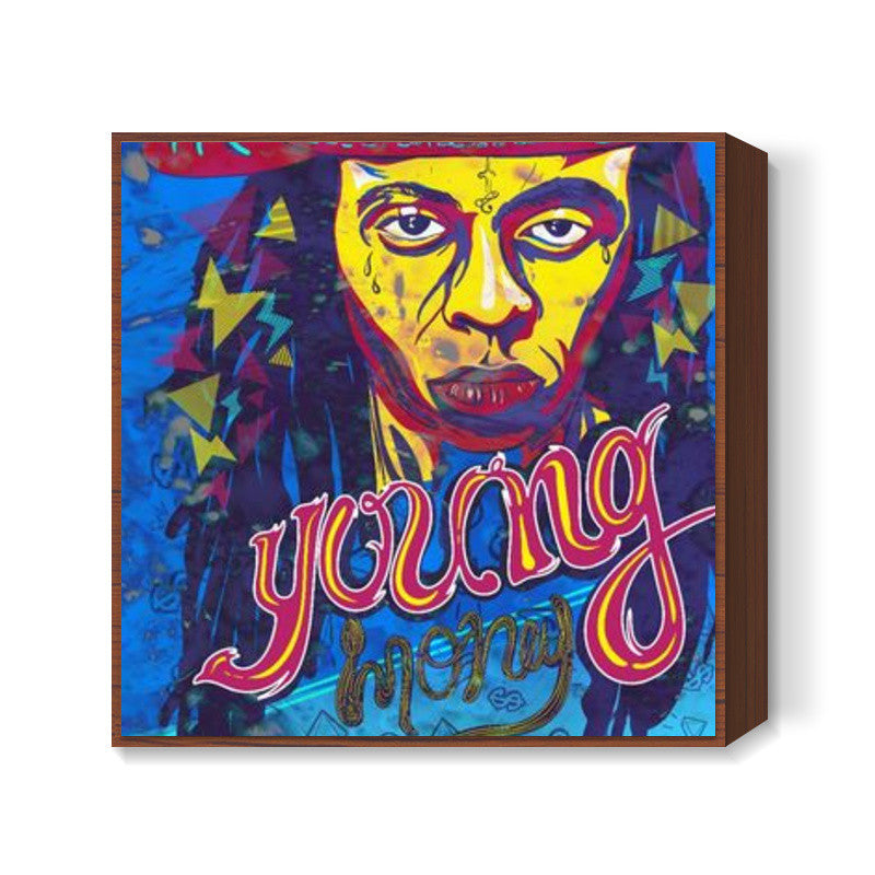 Lil Wayne: Young Money Square Art Print