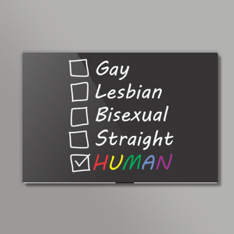 Gay pride human Wall Art