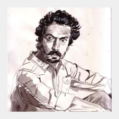 Nawazuddin Siddiqui is a versatile actor Square Art Prints