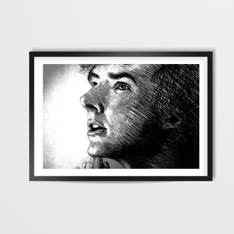 Sherlock- Mind Palace Chalk and Charcoal Wall Art | Artwork by Prajakta Rao