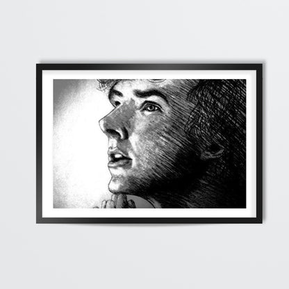 Sherlock- Mind Palace Chalk and Charcoal Wall Art | Artwork by Prajakta Rao