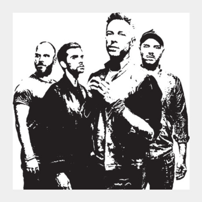 COLDPLAY BAND Square Art Prints