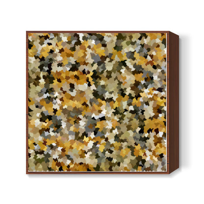 Desert Sand Camouflage Camo Pattern Background Square Art Prints