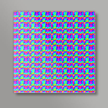 Trippy Triangles 2 Square Art Prints
