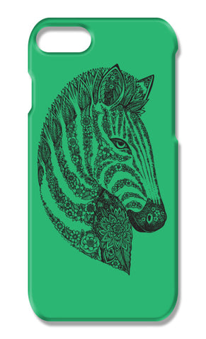 Floral Zebra Head iPhone 7 Plus Cases