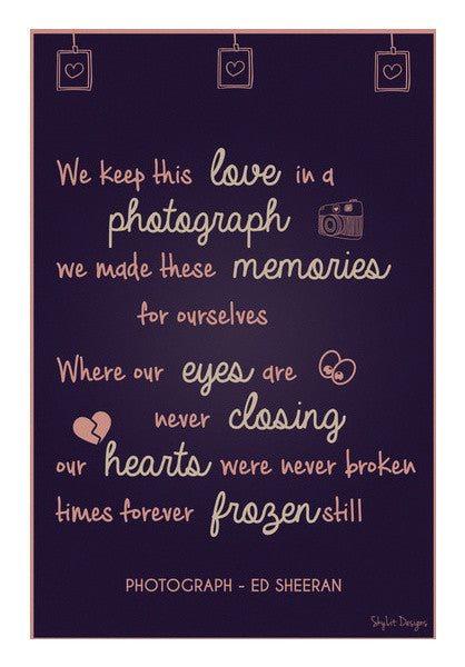 Wall Art, Photograph | Ed Sheeran Wall Art