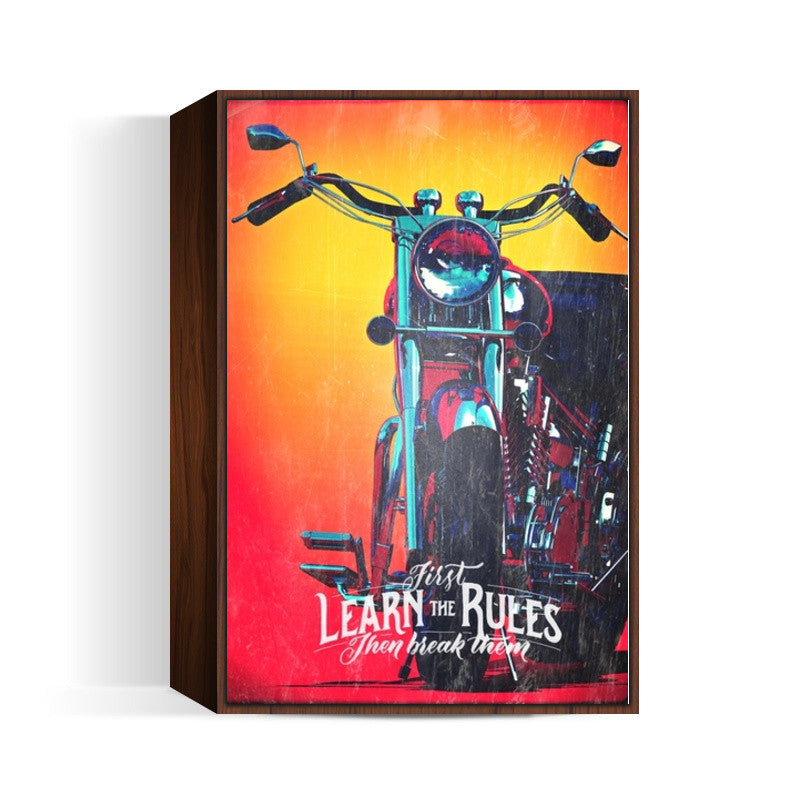 biker rules Wall Art