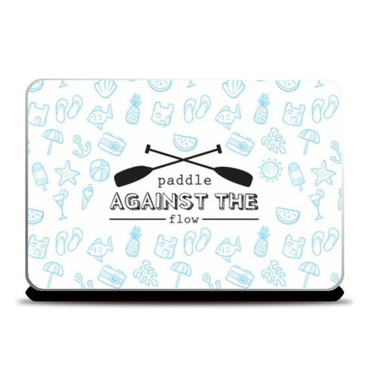 Laptop Skins, Paddle against the flow Laptop Skins