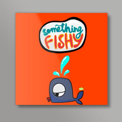 Something Fishy? Square Art Prints