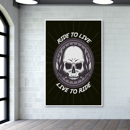 Skull | Bike Rider Wall Art