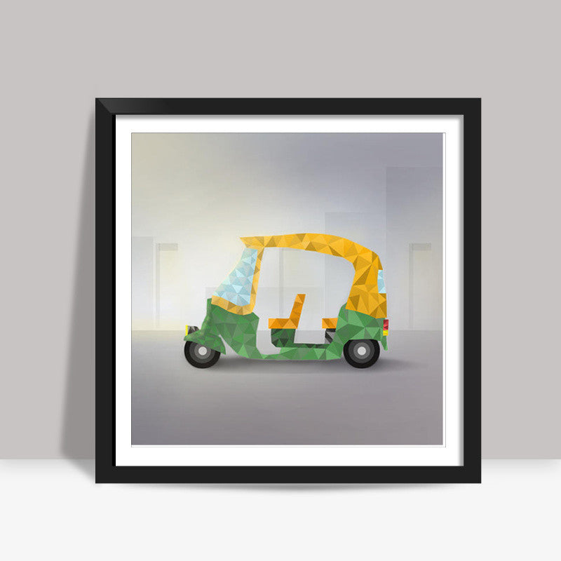 Polly art Autorikshaw Square Art Prints