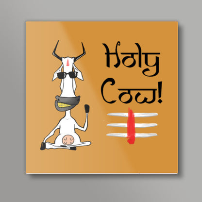 The Holy Cow! Square Art Prints