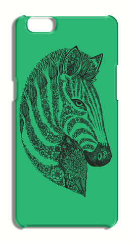 Floral Zebra Head Oppo A57 Cases