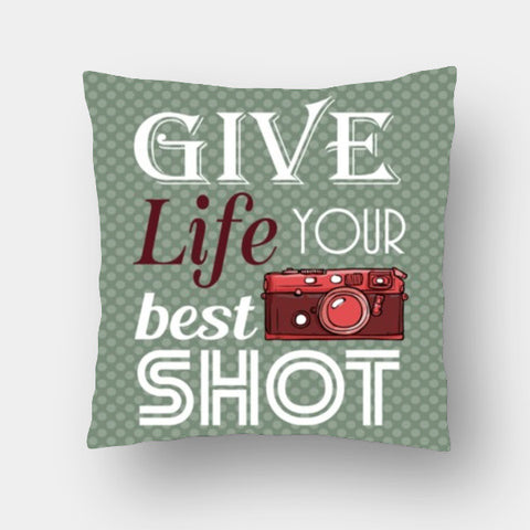 Cushion Covers, Camera Life Quote Cushion Covers