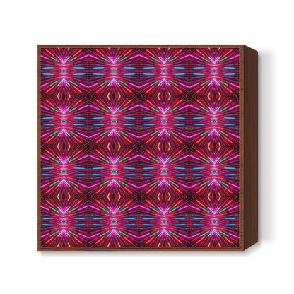 Abstract Fractal Colorful Geometric Pattern Background  Square Art Prints